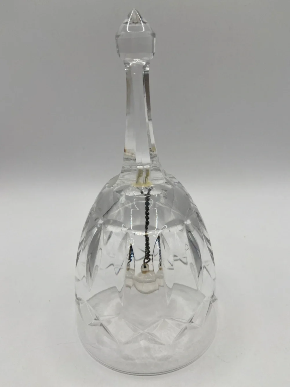 Vintage Atlantis Clear Full Lead Crystal Dinner Bell - Picture 3 of 6
